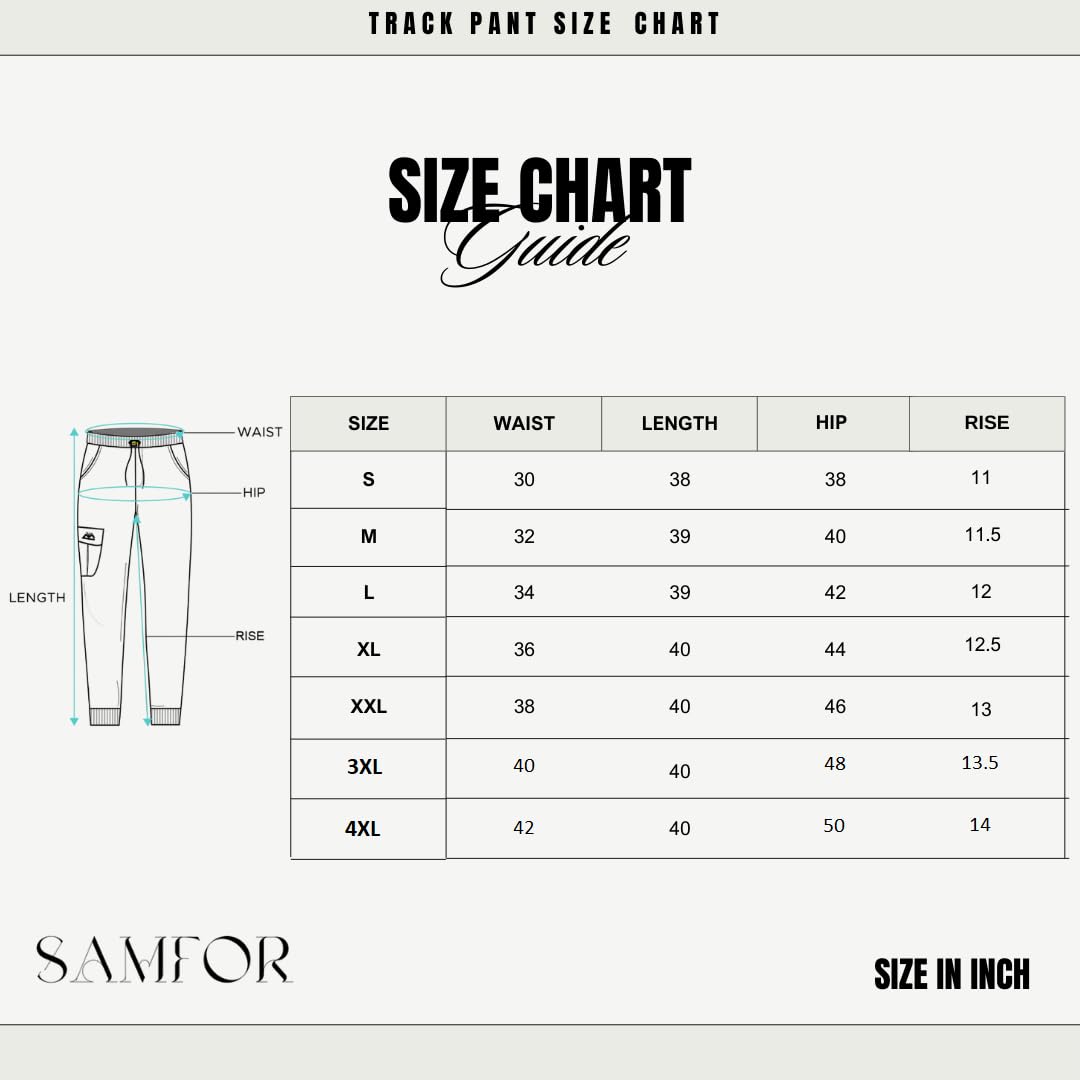 Track Pant for Men - Stylish, Comfortable & Stretchable Athletic Joggers for Casual & Gym Wear, Loose fit